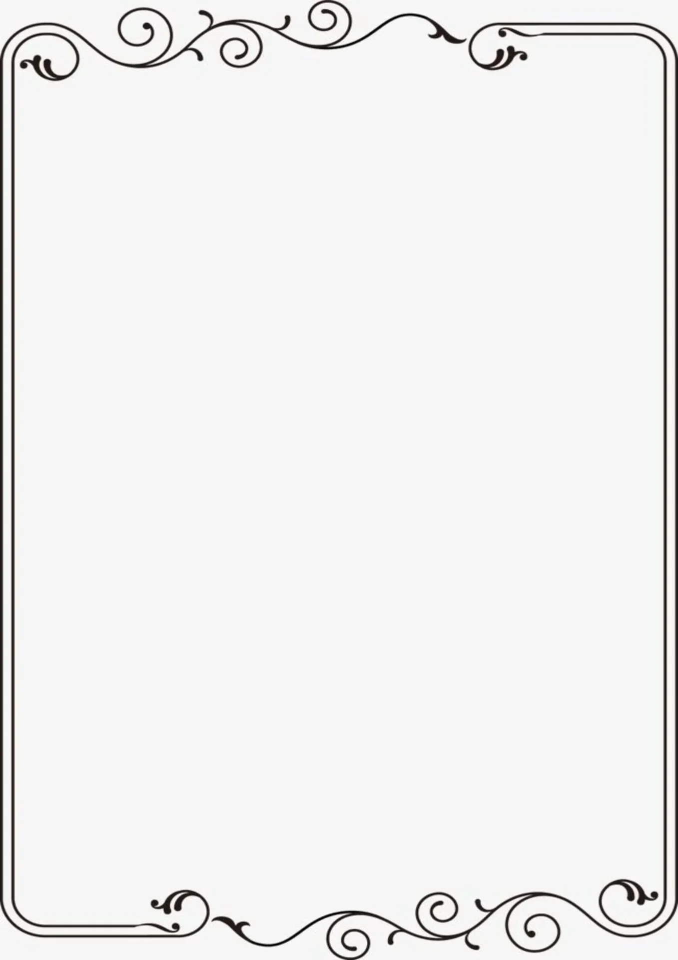 Elegant Swirl Border